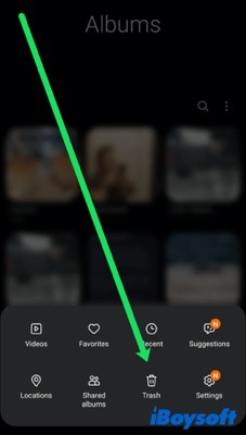 Trash folder on Android phone