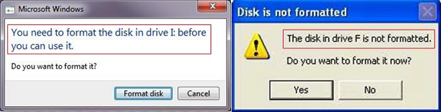 Erro de não formatação da unidade flash USB