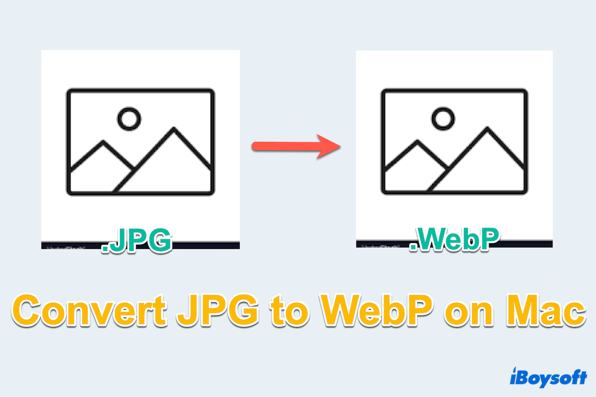 Convertir JPG/JPEG/PNG en WebP sur Mac