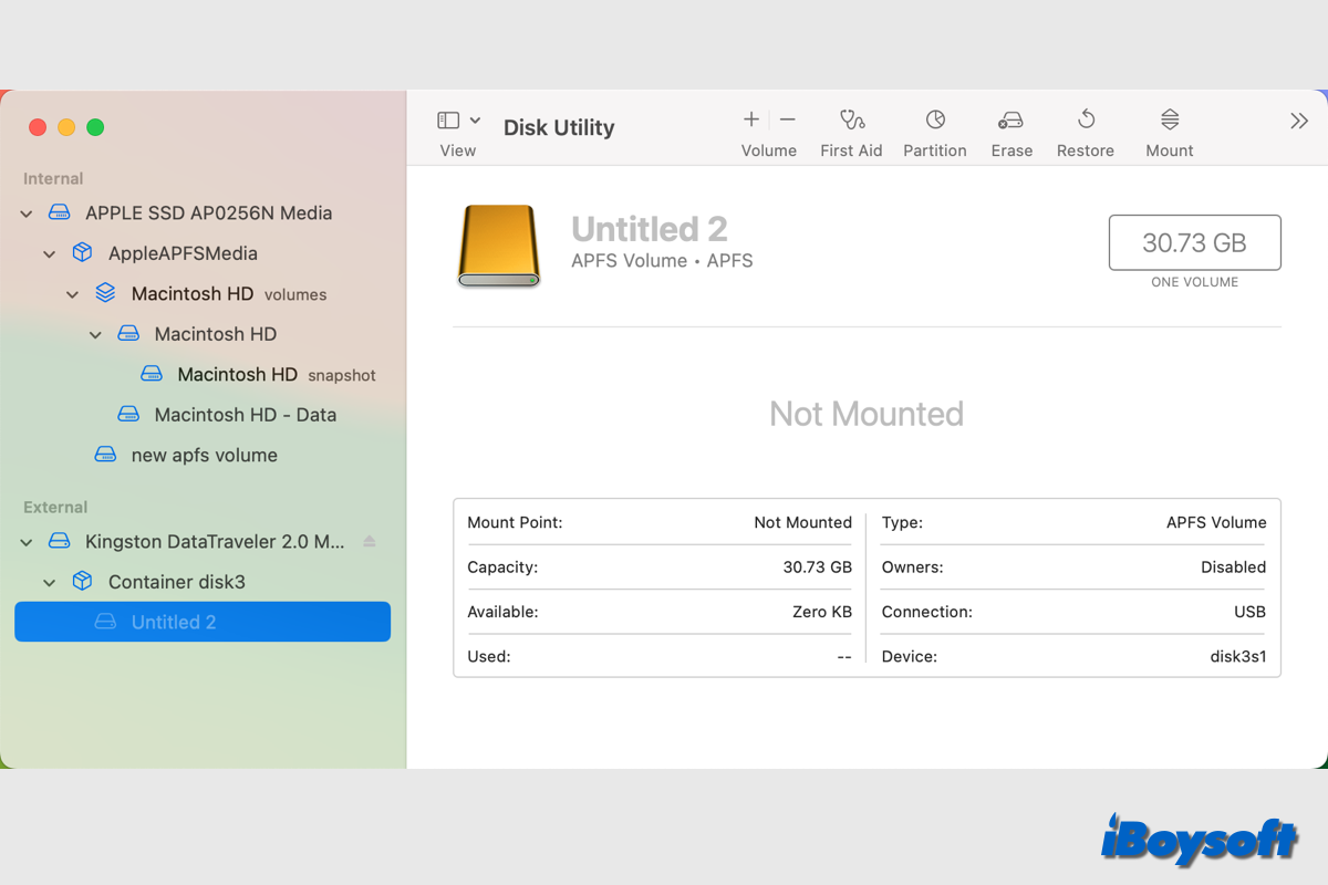 how to mount a disk on mac