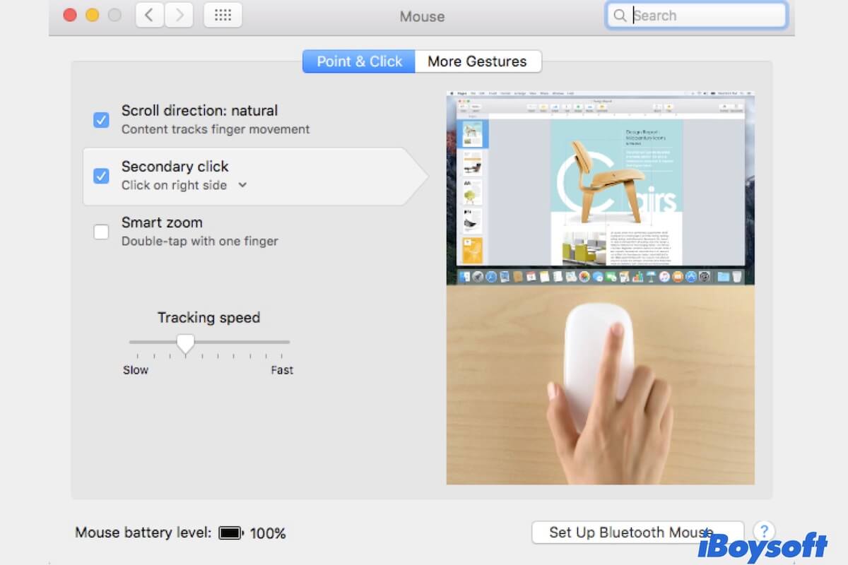 right click not working on Mac