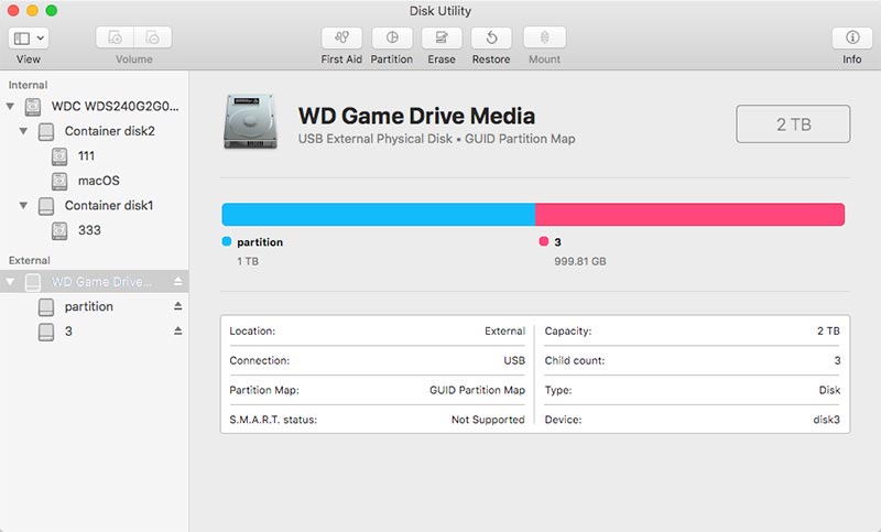 inicializar disco ilegible en Utilidad de Discos
