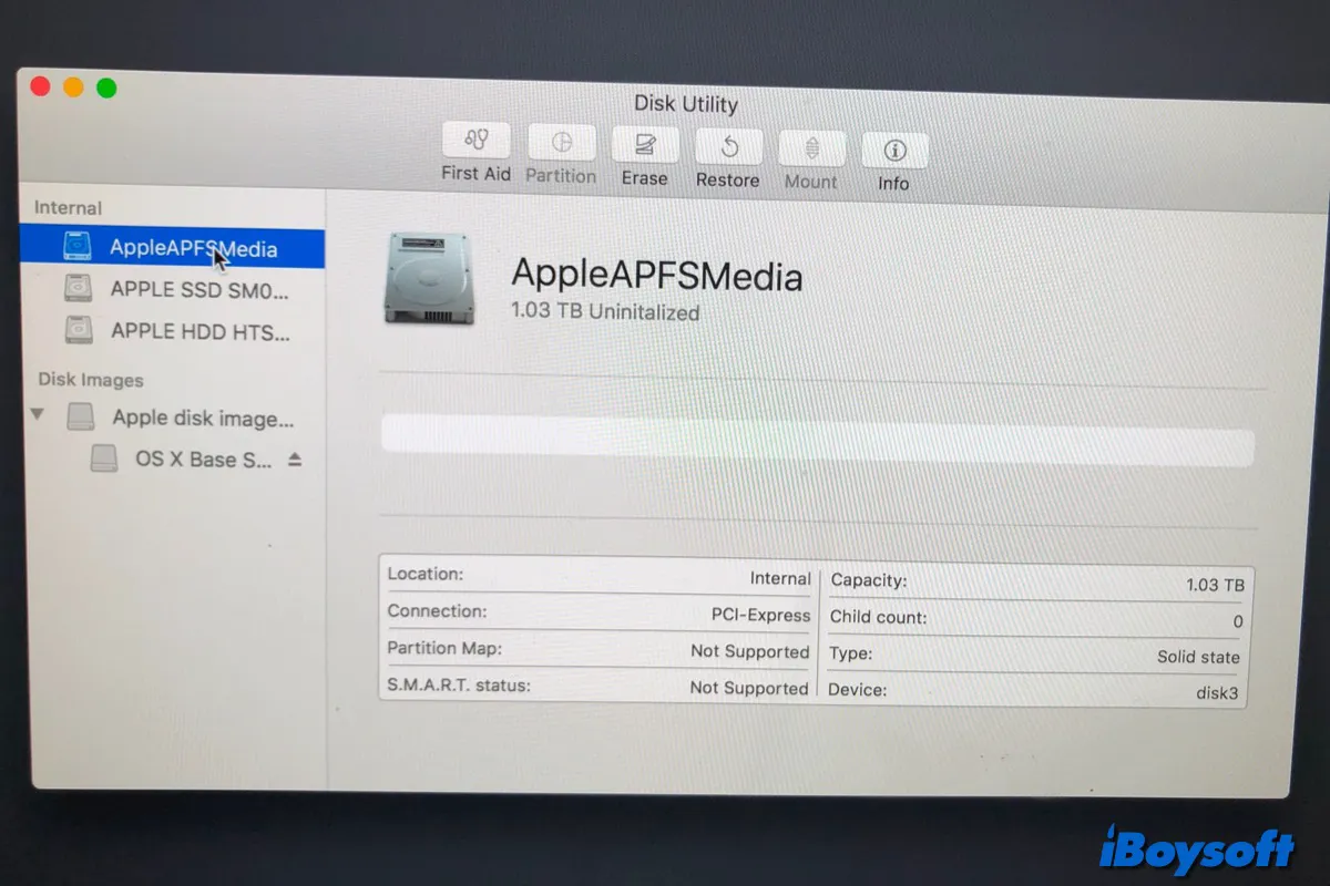 fix split fusion drive without losing data