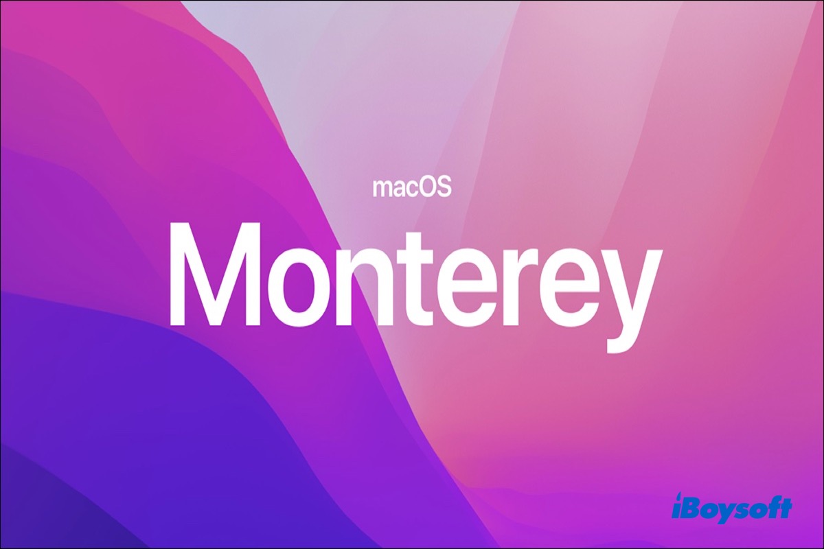 Fix macOS Monterey problems