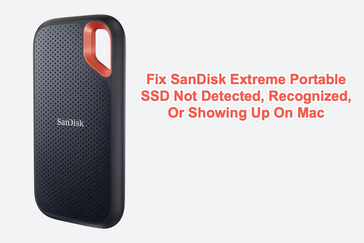 SanDisk Extreme Portable SSD no detectado en Mac
