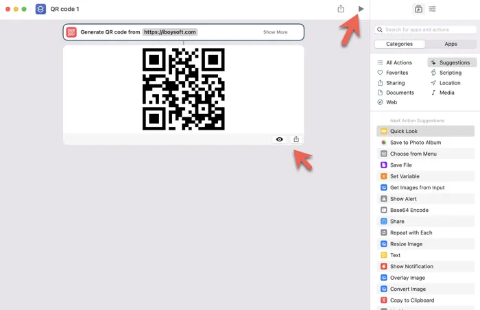 how to generate QR code on Mac