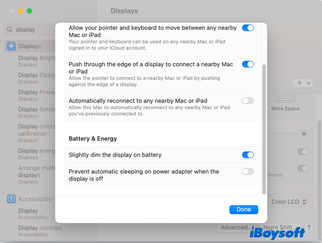 empêcher votre mac de passer automatiquement en veille lorsque l'écran est éteint