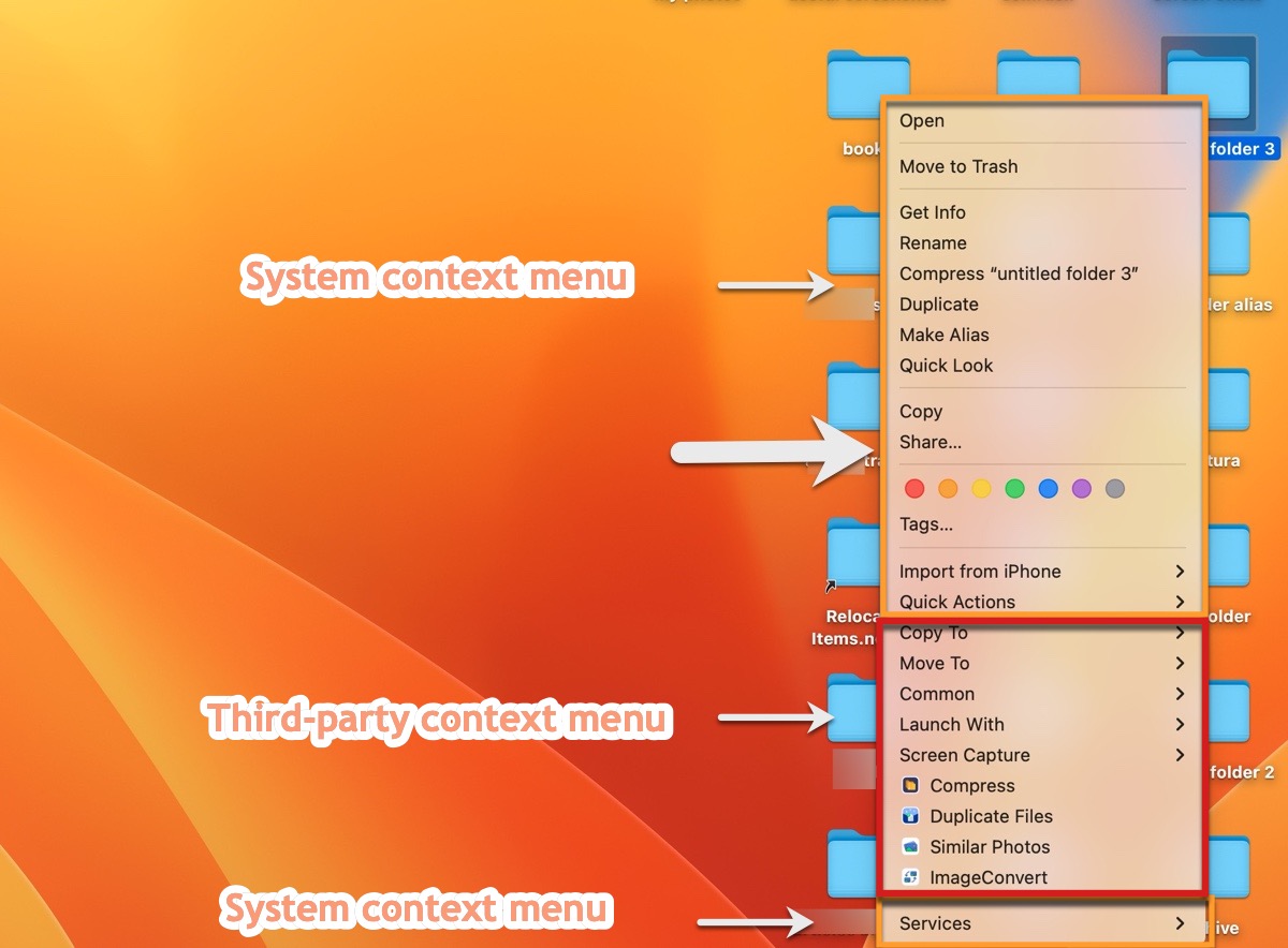 Was das Kontextmenü auf dem Mac ist