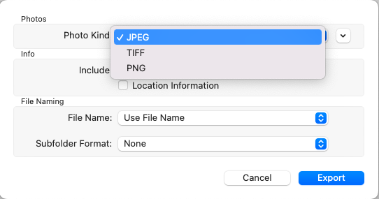 How to convert HEIC to JPEG or PNG with the Photos app