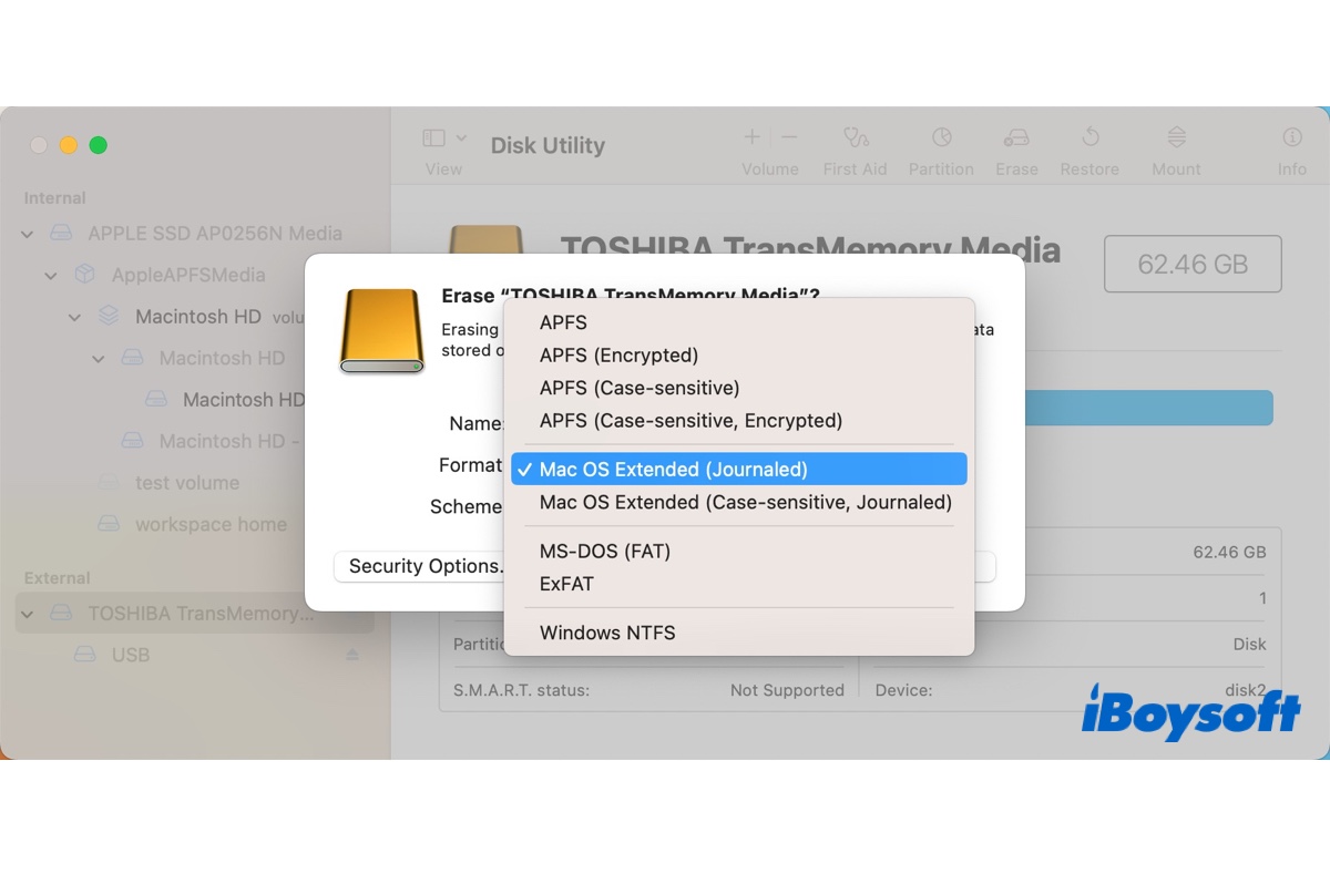 Mac OS Extended Journaled