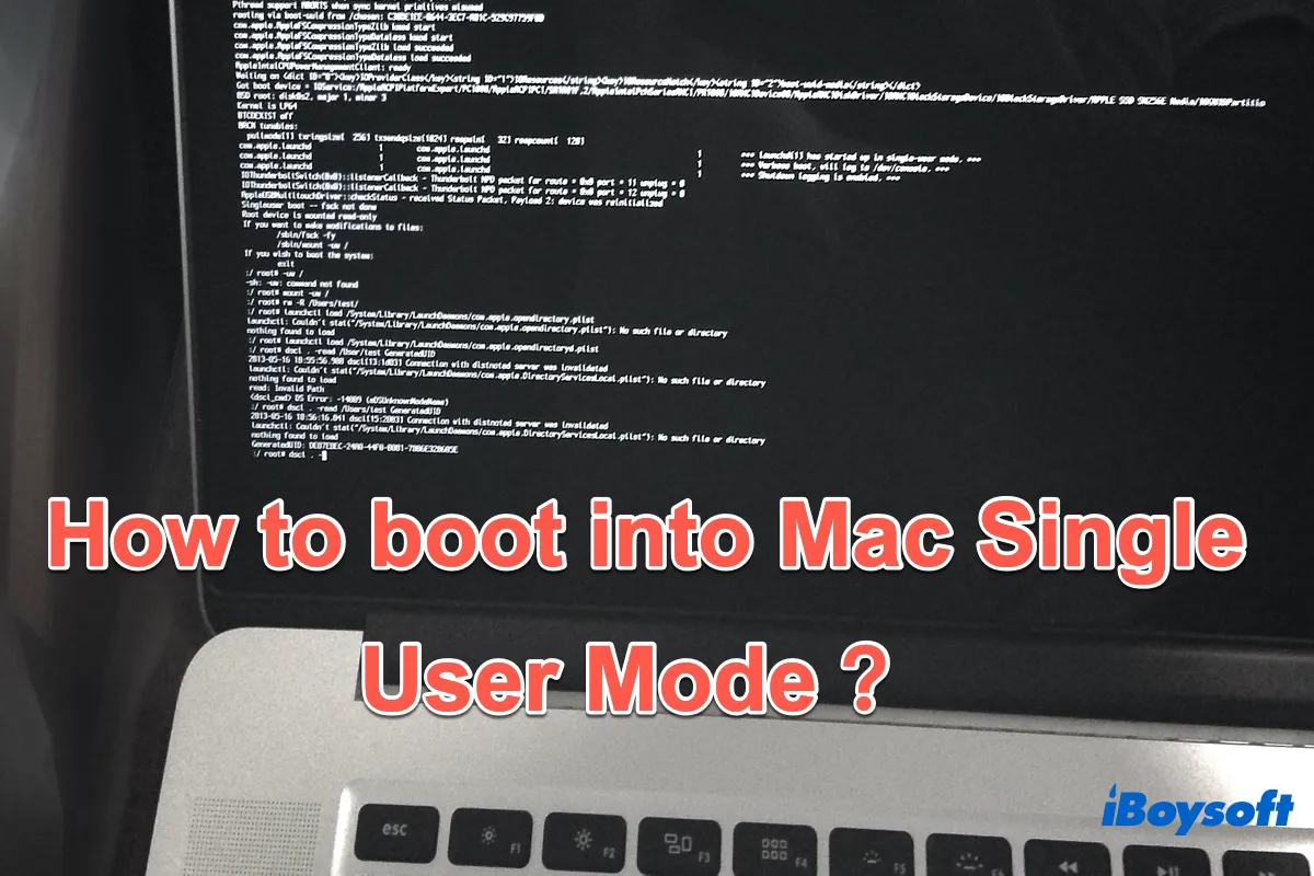 Mac Single User Mode
