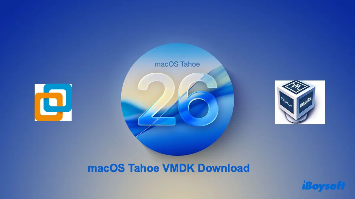 macOS Tahoe VMDK file