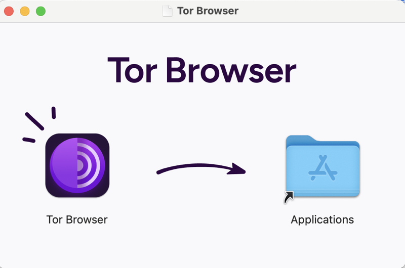 Installer Tor Browser pour Mac