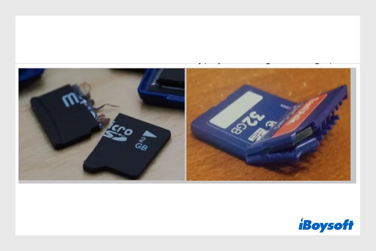 récupération de carte sd cassée