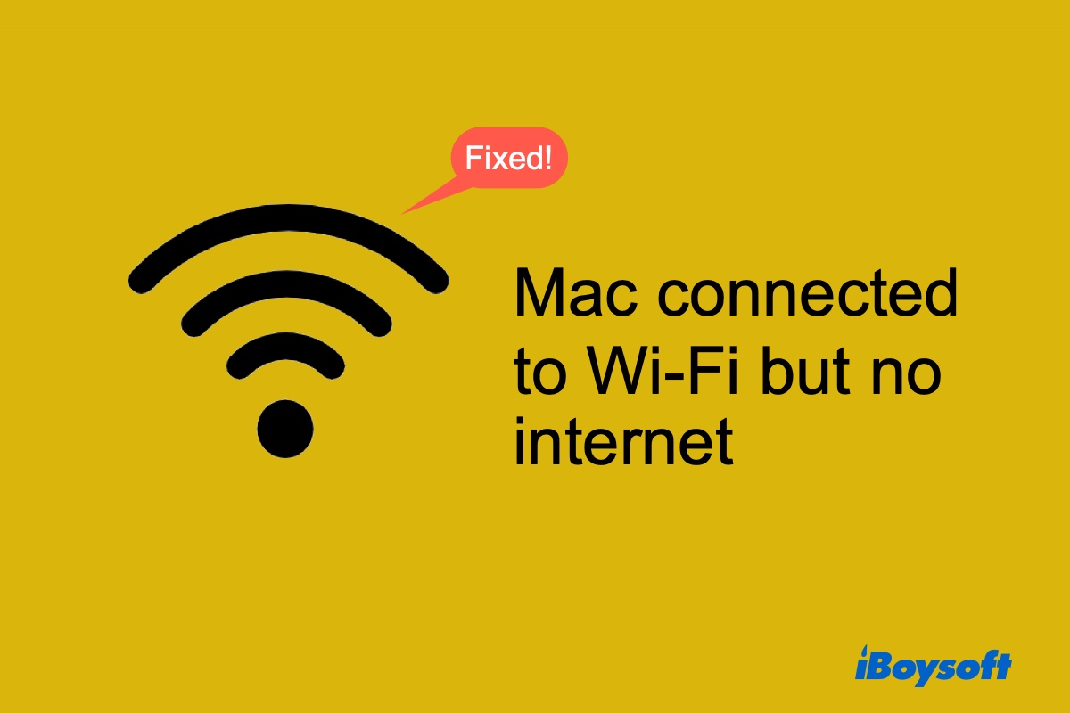 Mac verbindet sich mit WiFi aber kein Internet