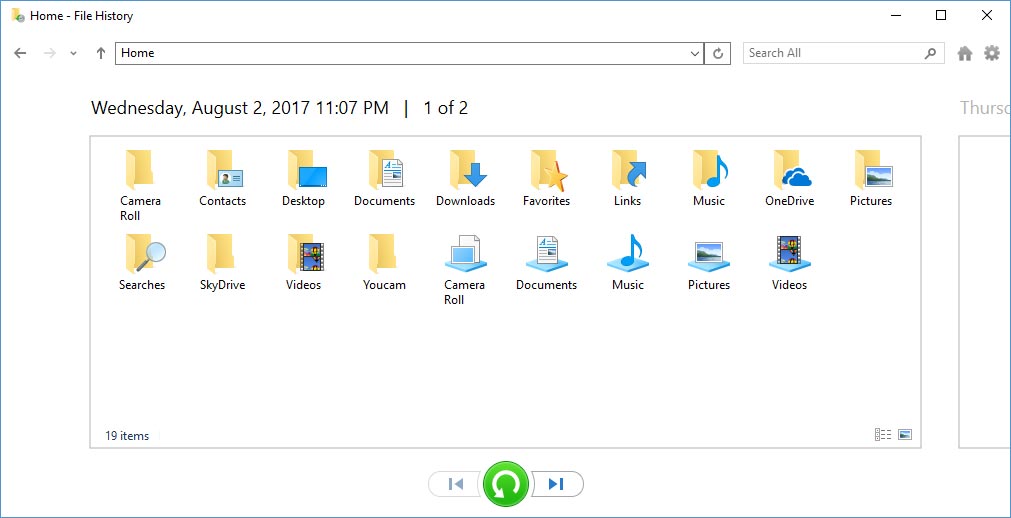 Wiederherstellen gelöschter Dateien aus einer Windows-Sicherung