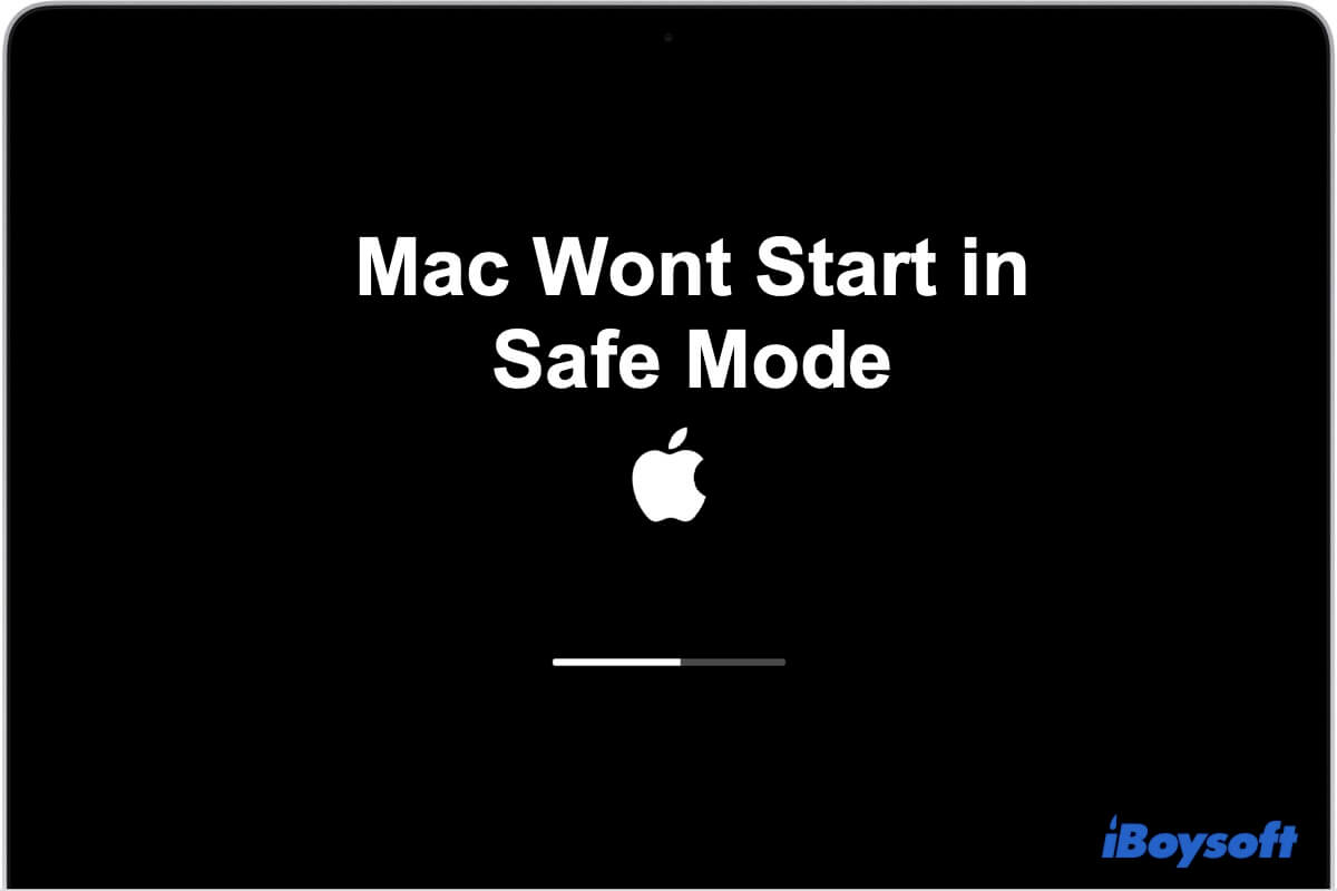 Mac startet nicht im abgesicherten Modus