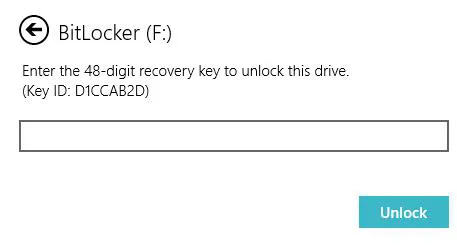 BitLocker回復キーID