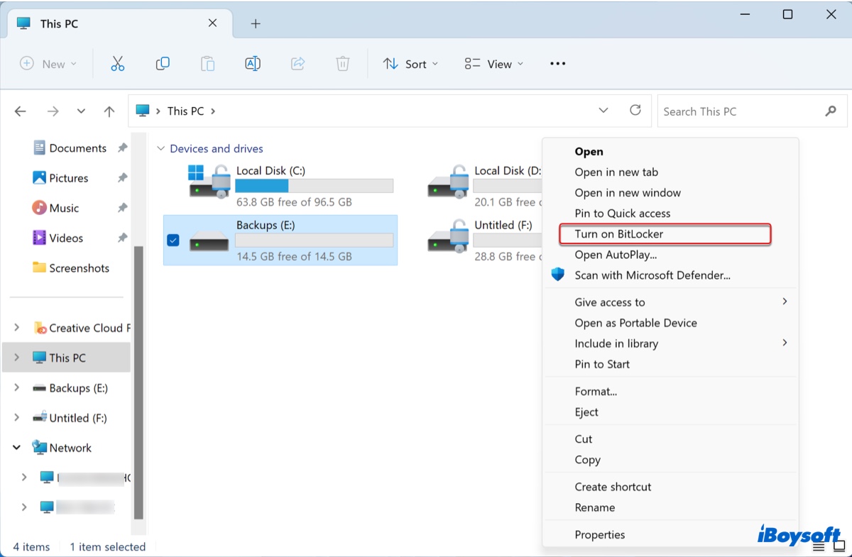 Como criptografar uma unidade USB com o BitLocker no Windows