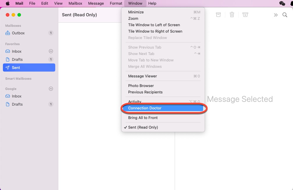 Mac-Mail empfängt keine E-Mails