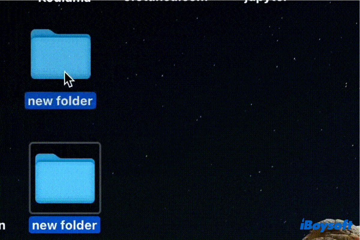 Ordner auf dem Mac-Desktop nicht verschieben können