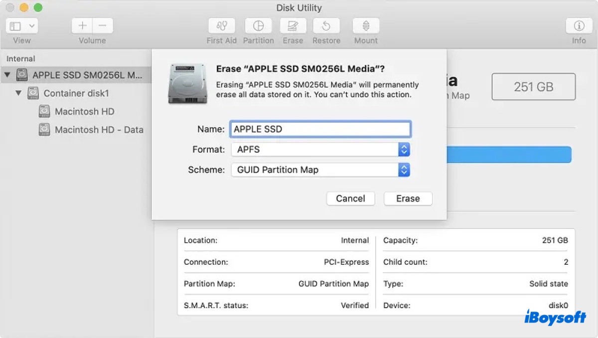 Apague seu disco de inicialização para instalar limpo o macOS Sonoma