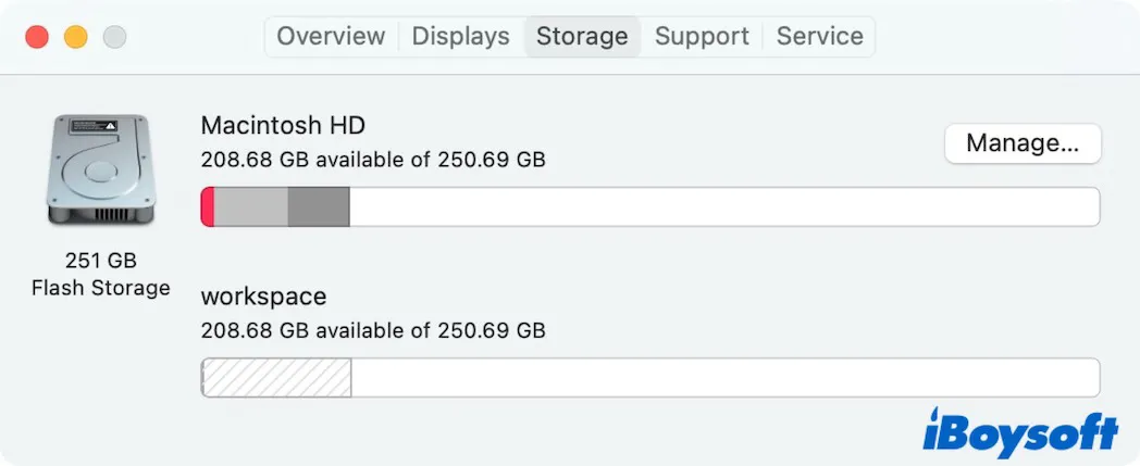 check storage on Mac
