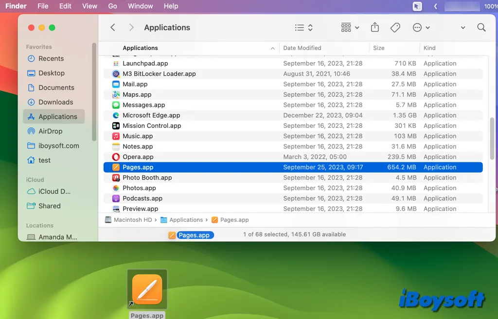create desktop shortcuts for apps