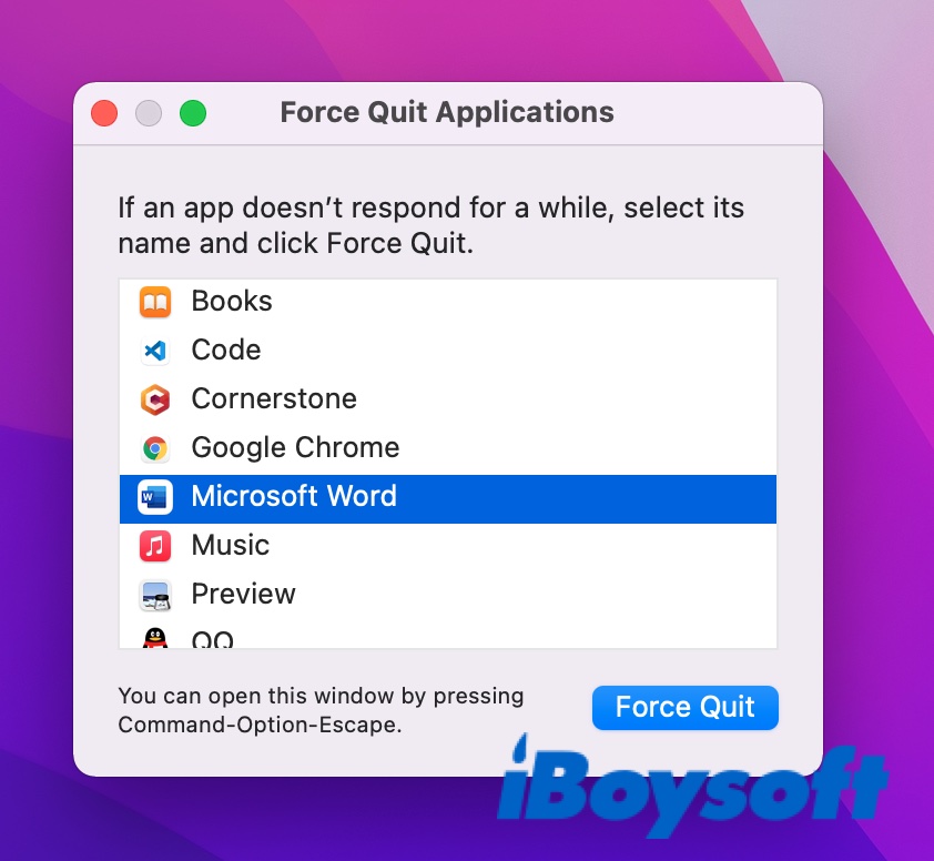 force quit apps to unhide cursor