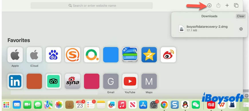 find downloads in Safari