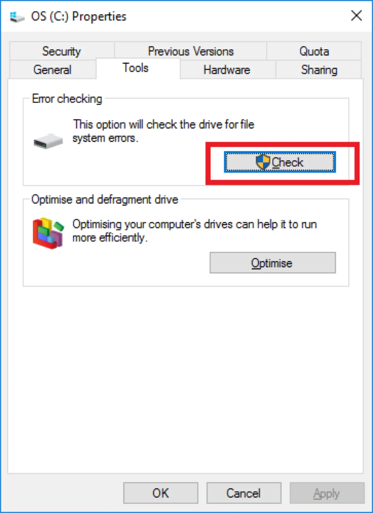 Réparer le lecteur exFAT sous Windows