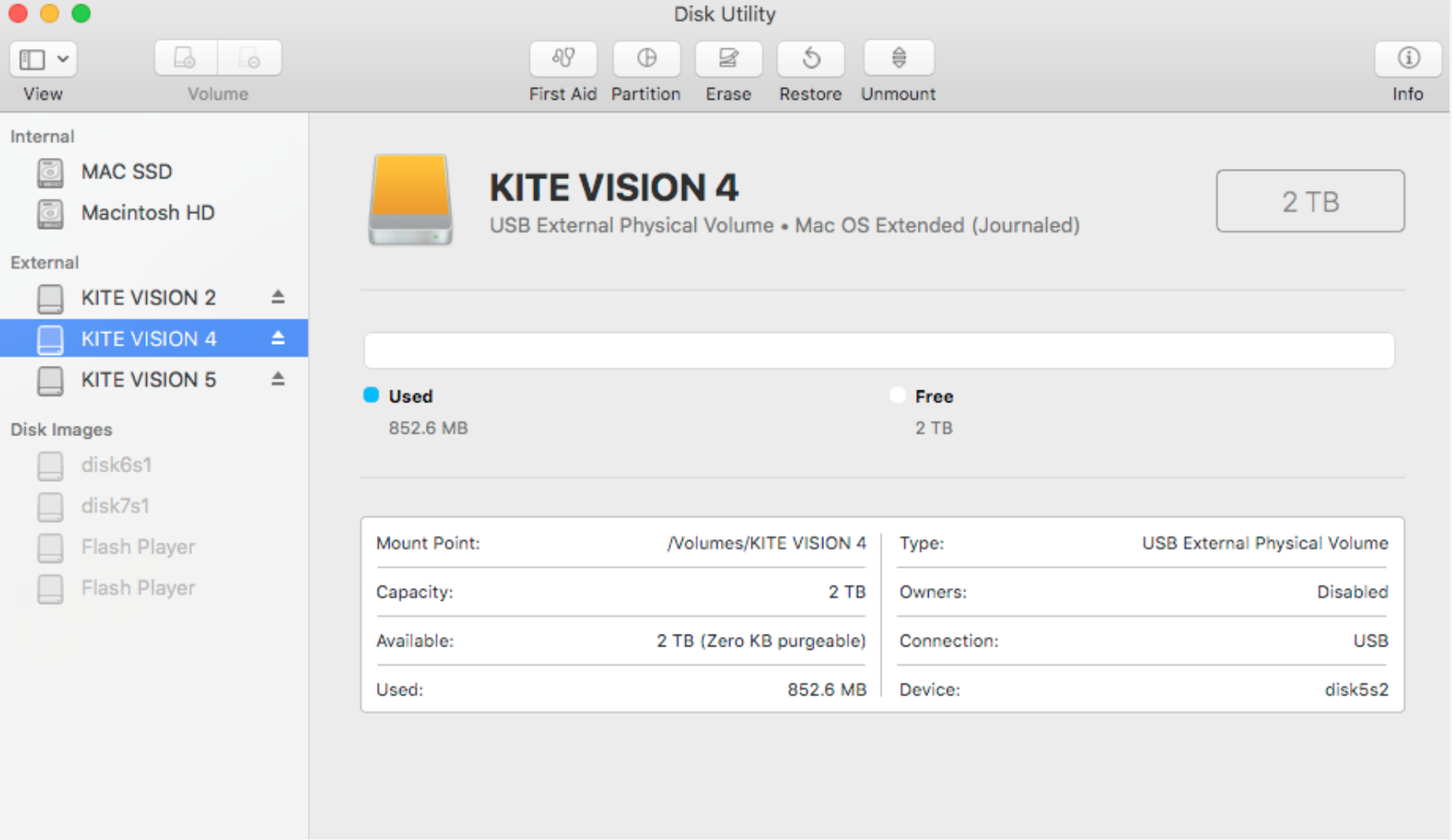 externe Festplatte wird doppelt auf dem Mac angezeigt