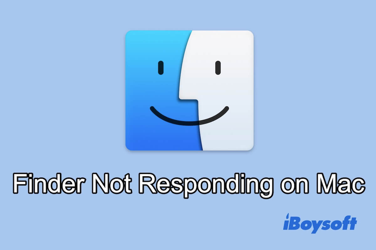 Finder not responding on Mac