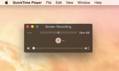 QuickTime screen recording