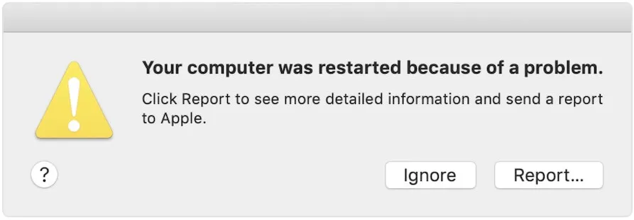 Seu computador foi reiniciado devido a um problema