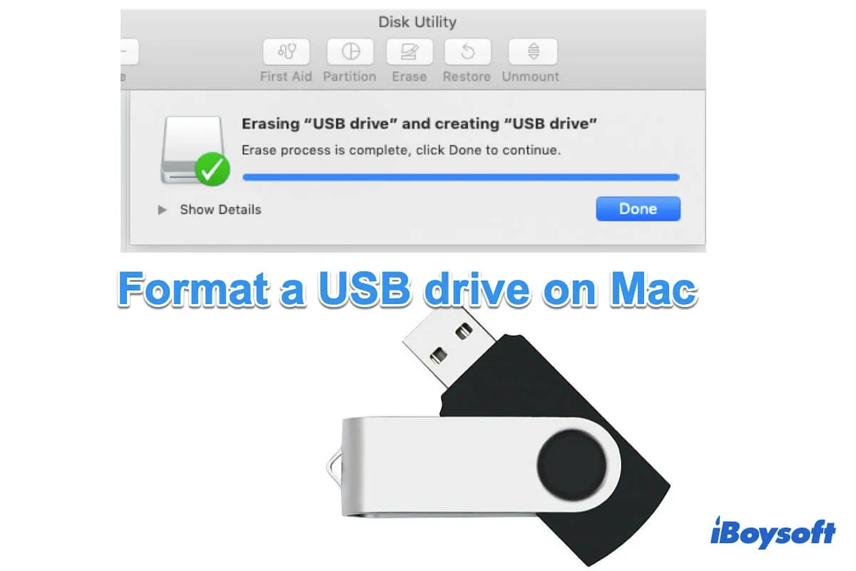 formatar unidade USB no Mac