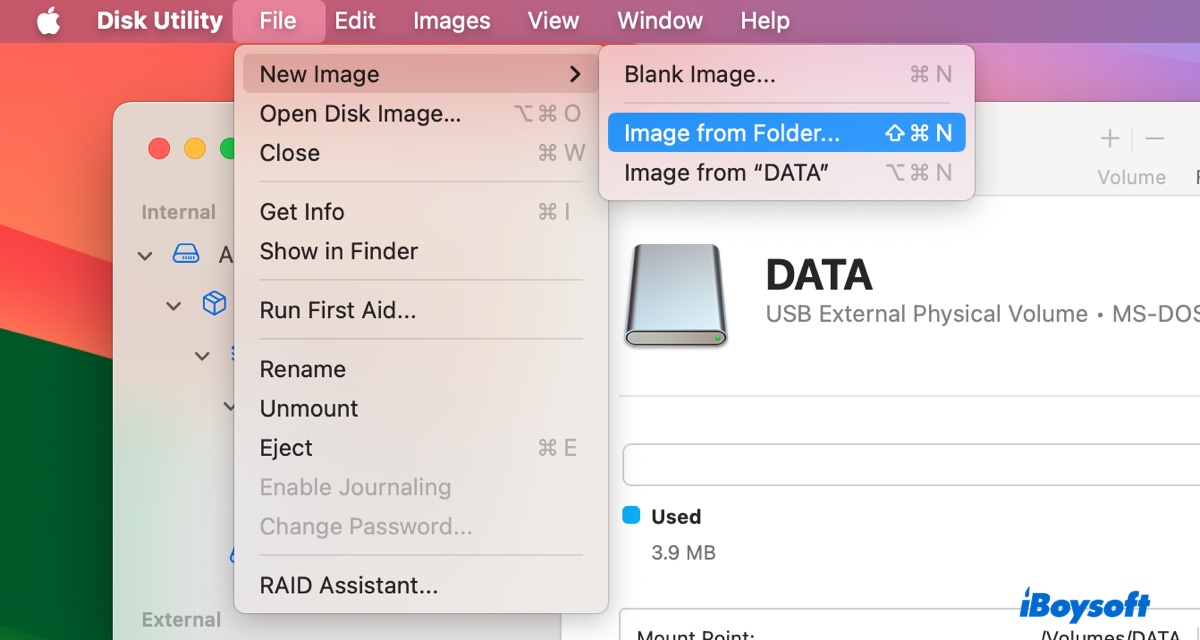 So erstellen Sie einen passwortgeschützten Ordner auf einer externen Festplatte auf einem Mac