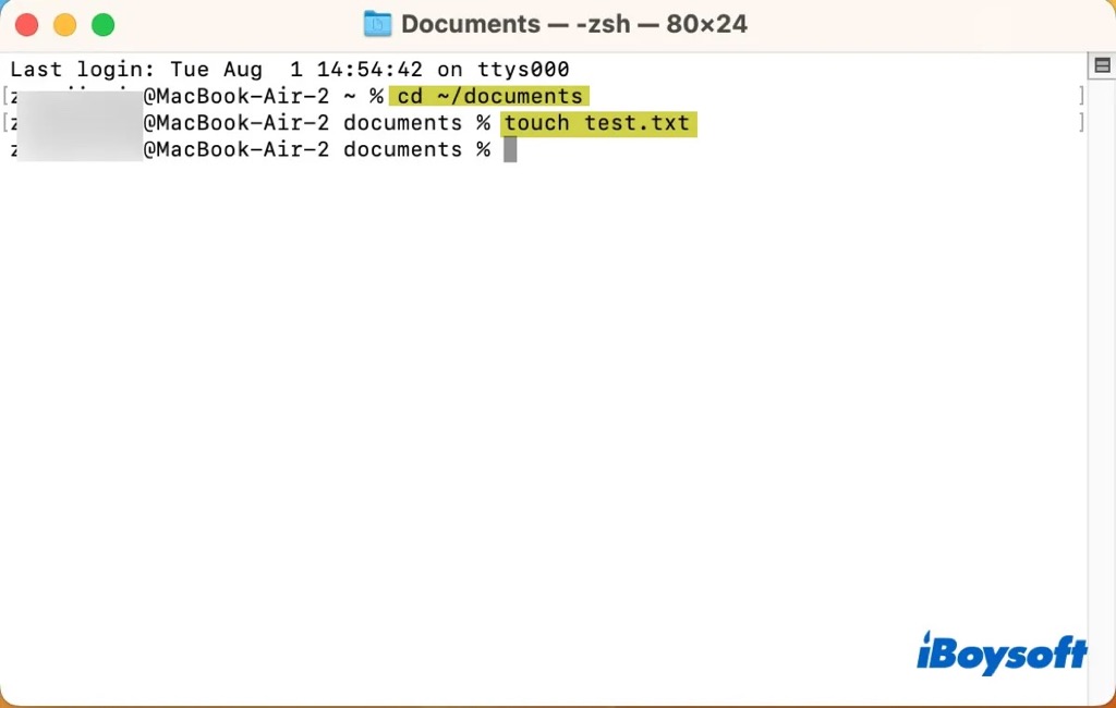 Neue .txt-Datei im Terminal erstellen