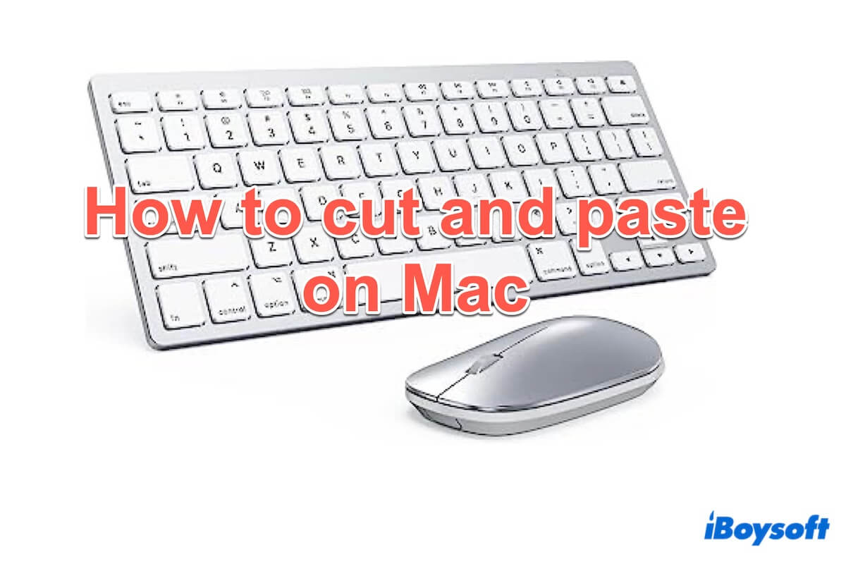 resumo de como recortar e colar no Mac
