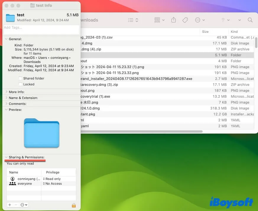 check your permission to the file