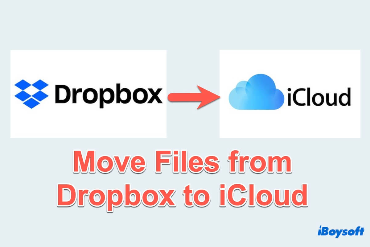 DropboxからiCloudにファイルを移動する方法の概要