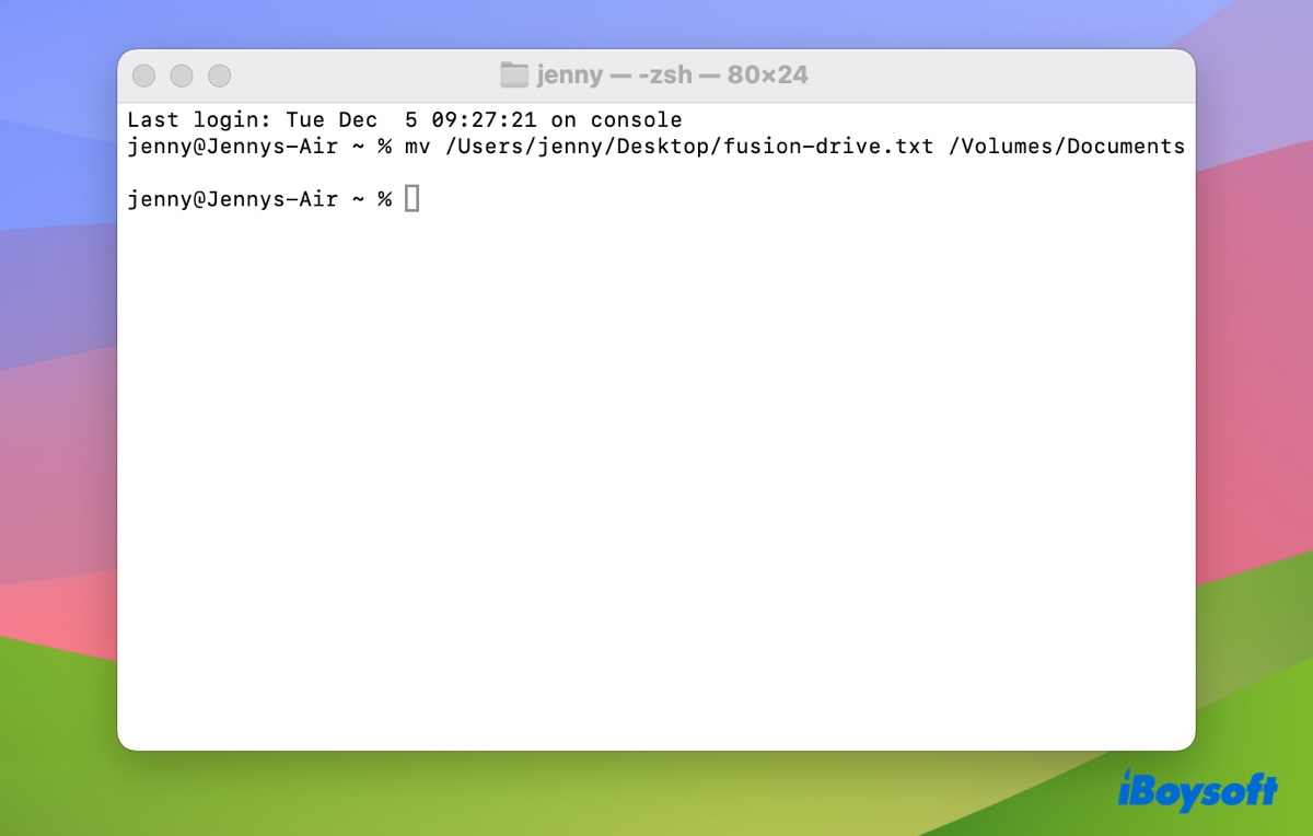 Wie man Dateien in Mac Terminal verschiebt