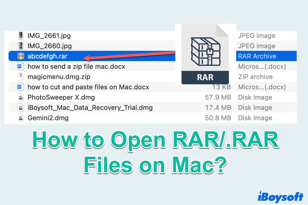 Résumé sur la façon d'ouvrir les fichiers RAR sur Mac