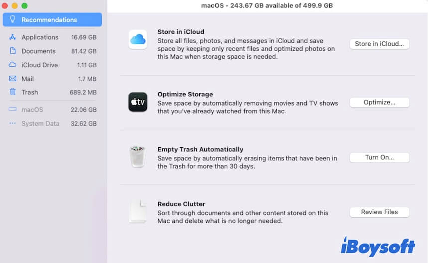 Reduzir a Desordem no Mac