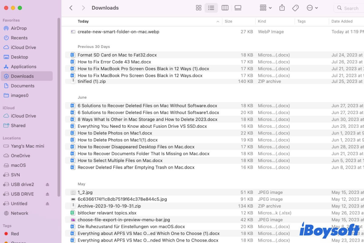 Wie man Dateien auf dem Mac organisiert