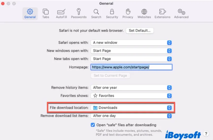 alterar local de downloads no Safari para limpar área de trabalho do Mac
