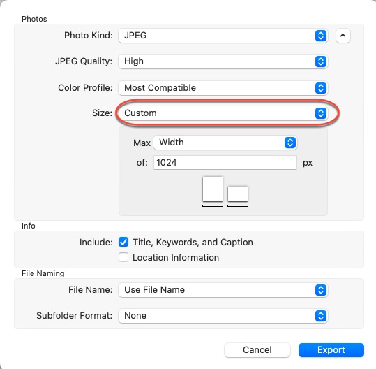 Cómo redimensionar una imagen en la aplicación Fotos en Mac