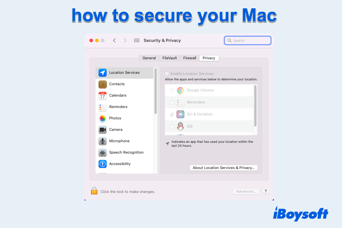 Comment sécuriser un Mac