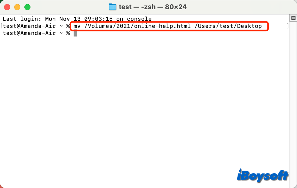 mover arquivos com terminal