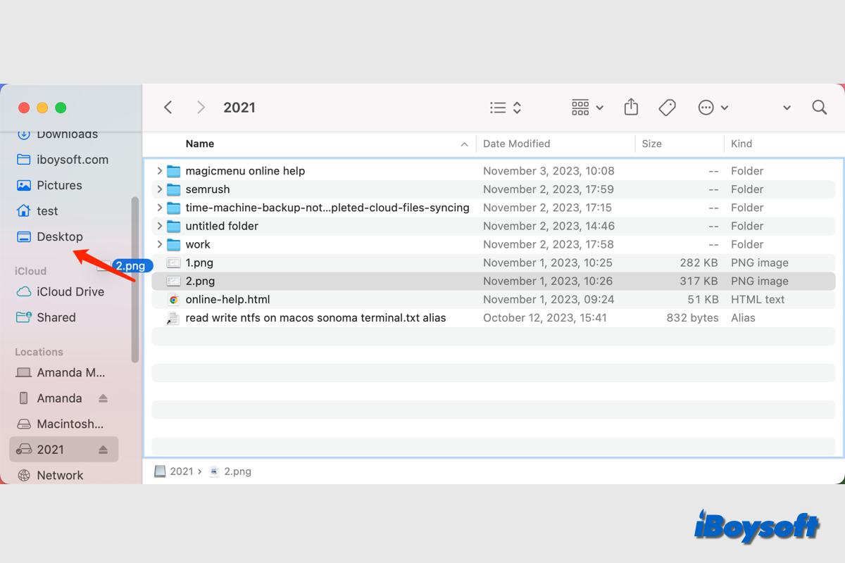 cómo transferir archivos desde un disco duro externo a Mac